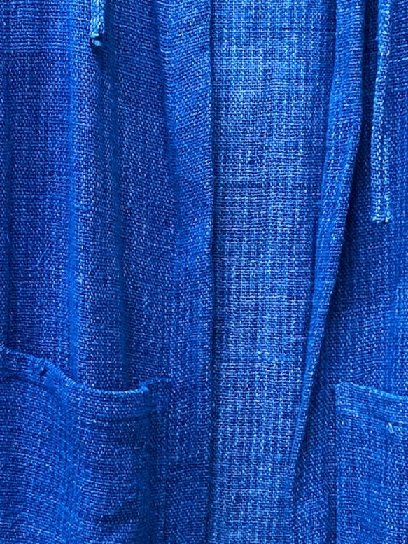 ジョムトン ジョムトンコットン メンズ ロングパーカー フーディー ブルー  ROLL1-5 6枚目の画像