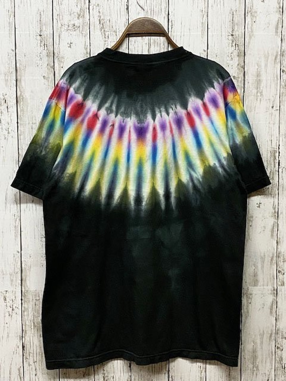 タイダイ染め　 Tシャツ　Lサイズ　ネイティブダイ　ブラック　 Hippies Dye HD14-41 3枚目の画像