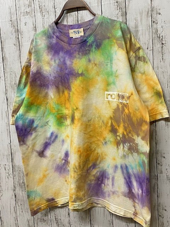 タイダイ染め　ビッグシルエット Tシャツ　Lサイズ　ムラ染め カラフル　 Hippies Dye HD14-62 2枚目の画像