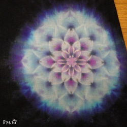 タイダイ　絞り染め　曼荼羅　超人気のワンピース♪ブラックビューティー！漆黒に咲く藍碧色の宝石のような大曼荼羅HD6-85 5枚目の画像