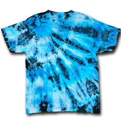 ROLLOVER×HIPPIES DYE☆タイダイＴシャツ XLサイズ ブルー×ブラック HD11-87XL 4枚目の画像