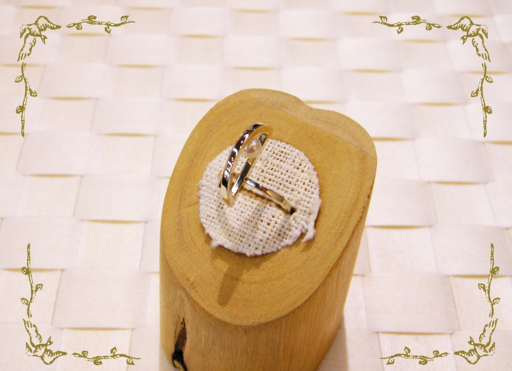 曲線パールリング　SV925