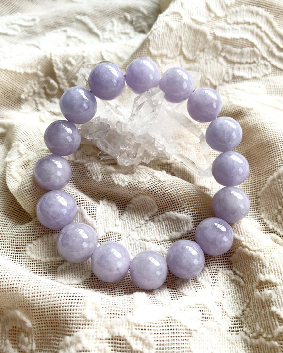 ラベンダー翡翠・ブレス12mm ブレスレット SAKURA STONE 通販