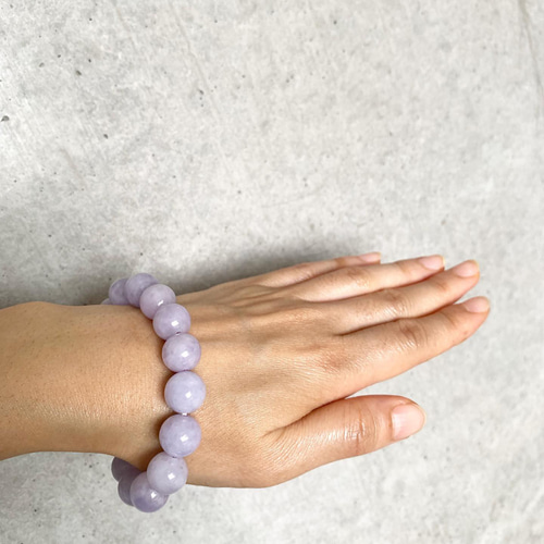 ラベンダー翡翠・ブレス12mm ブレスレット SAKURA STONE 通販 7397677