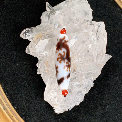 焼き付け綺麗！皇帝龍天珠 その他アクセサリー SAKURA STONE