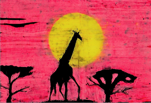 【組み合わせ】　ポストカード５枚セット　Ｃ０２６４　キリン０３ 1枚目の画像