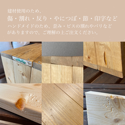 ロの字の木箱 2wayセット塗装品]1個・扉付・背板無 おしゃれに収納