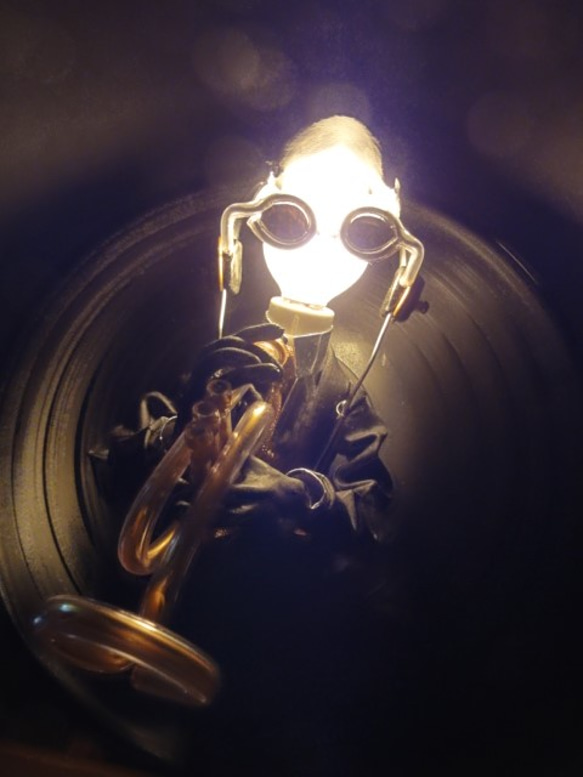 jazz  レコード盤ライト  Ｌサイズ  トランペット　０5 3枚目の画像