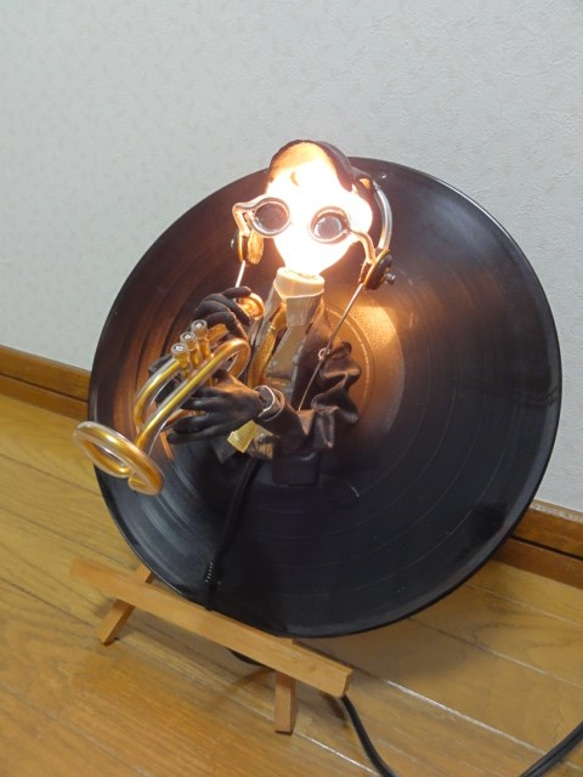 jazz  レコード盤ライト  Ｌサイズ  トランペット　０5 5枚目の画像