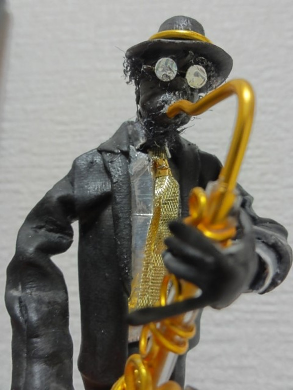 jazz・・・バランス人形　ヤジロベー　ｓ　sax ０7 1枚目の画像