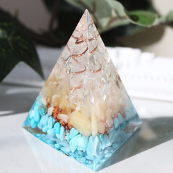 ピラミッド型Ⅱ オルゴナイト ラピスラズリ その他置物 毘殊 天然石