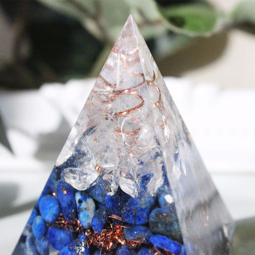 五角錐のブルーローズ・オルゴナイト 五角錐のブルーローズ・オルゴナイト 五角錐のブルーローズ