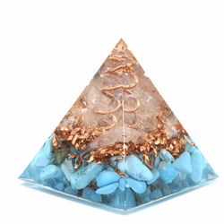 ミニピラミッド型オルゴナイト ターコイズ 1枚目の画像