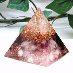 ピラミッド型Ⅱ オルゴナイト ガーネット クンツァイト ムーンストーン