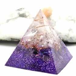 ピラミッド型Ⅱ オルゴナイト アメジスト その他置物 毘殊 天然石雑貨