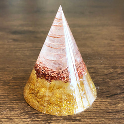 [幸運を引き寄せる] 円錐型 オルゴナイト シトリン 2枚目の画像