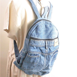 再再再再再再販 ！デニム ジーンズ リメイク リュックサック 大きめ ki