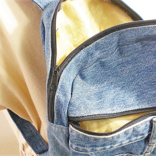 再再再再再再販 ！デニム ジーンズ リメイク リュックサック 大きめ ki