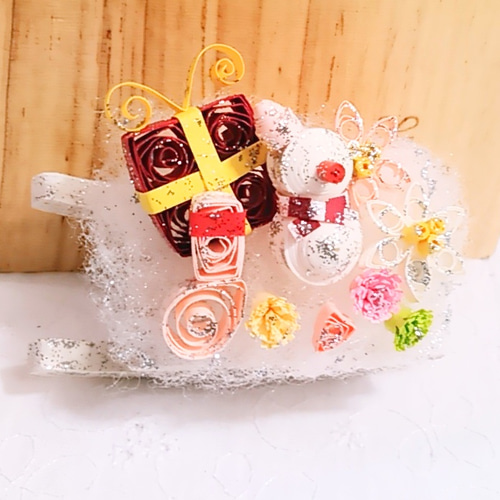 ☆お値下げ☆アロマストーン＆ペーパークイリング＊ミニフレーム ☆お