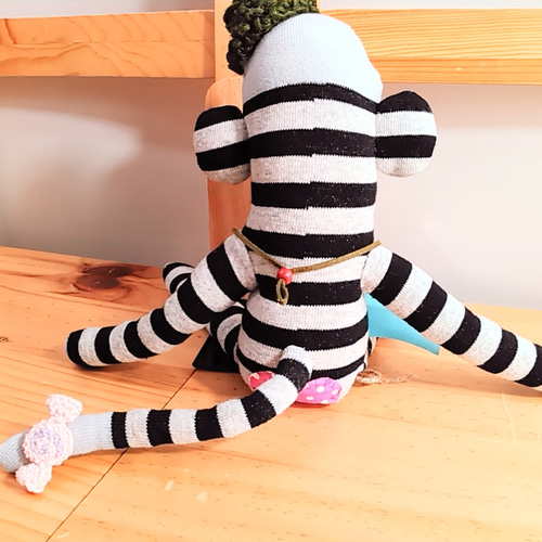 送料無料！ ③ソックスモンキー スイートさる ぬいぐるみ マスコット