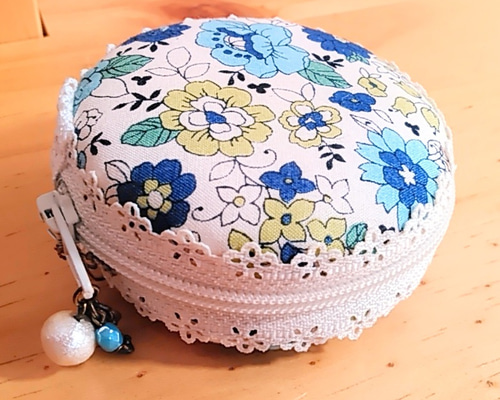 ⑥YUWA 大き目マカロンポーチの ソーイングセット アクセサリー