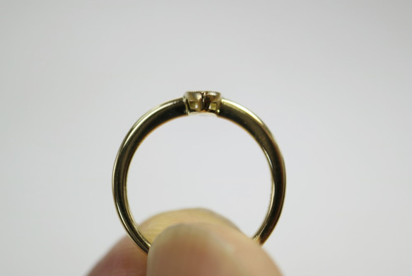 ペアシェープダイヤモンド指輪 7枚目の画像
