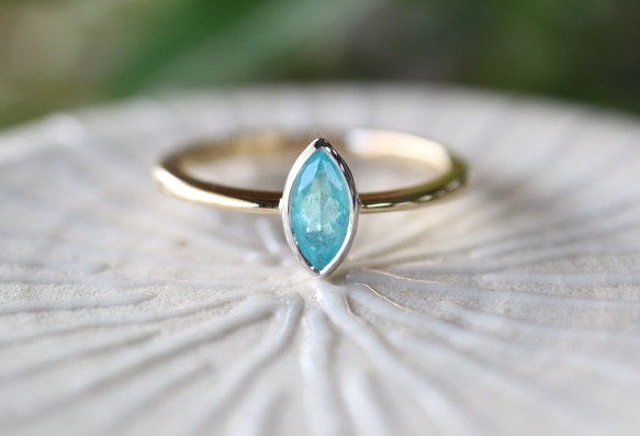 パライバトルマリン/マーキスカット指輪 指輪・リング YUDA 通販