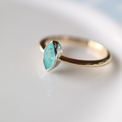 パライバトルマリン/マーキスカット指輪 指輪・リング YUDA 通販