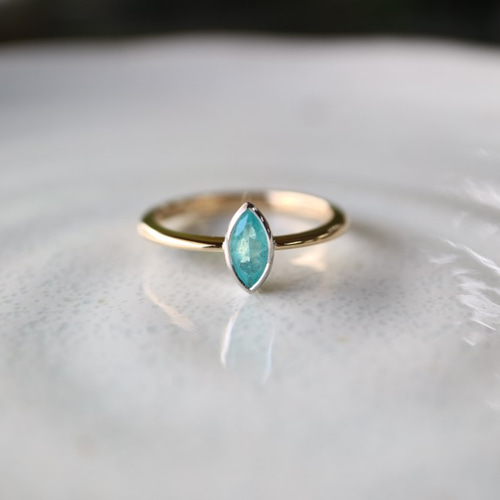 パライバトルマリン/マーキスカット指輪 指輪・リング YUDA 通販