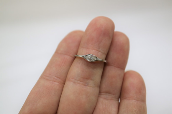 マーキスダイヤモンド指輪 8枚目の画像