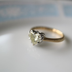 １カラット以上のハートシェープダイヤモンド指輪 5枚目の画像