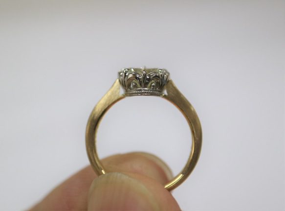 １カラット以上のハートシェープダイヤモンド指輪 8枚目の画像