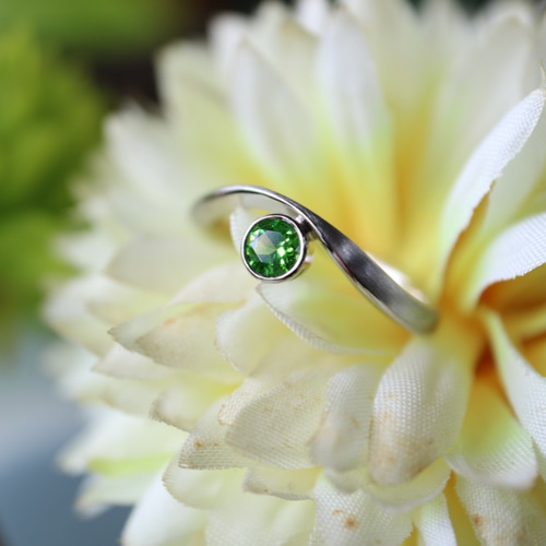 天然石　デマントイドガーネット　リング　指輪 天然デマントイドガーネット指輪 指輪・リング YUDA 通販