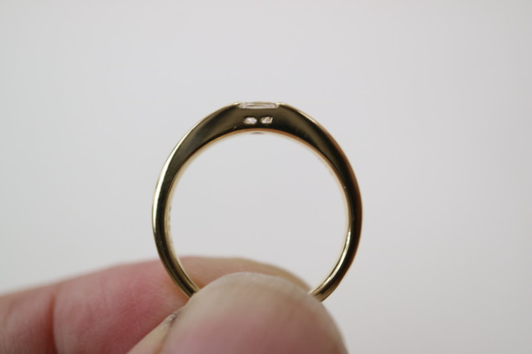 クッションダイヤ指輪 8枚目の画像