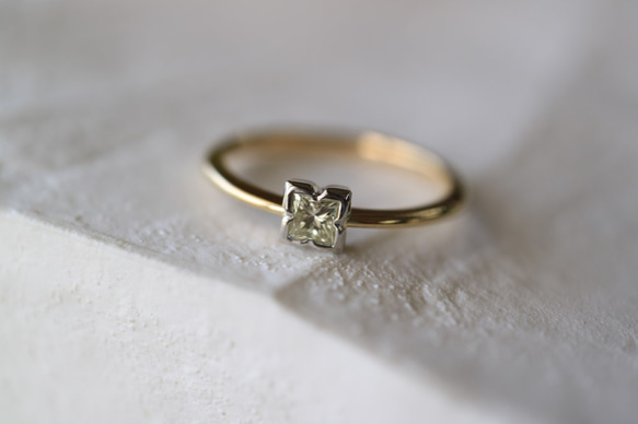 ヤマボウシのダイヤモンド指輪 3枚目の画像
