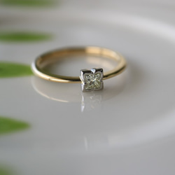 ヤマボウシのダイヤモンド指輪 4枚目の画像
