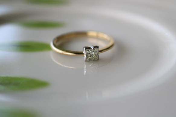 ヤマボウシのダイヤモンド指輪 4枚目の画像