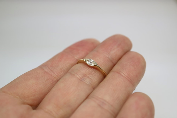 マーキスダイヤモンド指輪 9枚目の画像