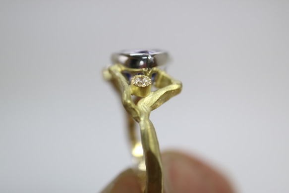 『数量限定ハンドメイド2019』大粒のタンザナイト指輪 8枚目の画像