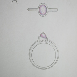 【Ｏ.Ａ様オーダー用】スターサファイヤ指輪 4枚目の画像