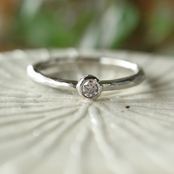 天然ピンクダイヤモンド指輪 4枚目の画像