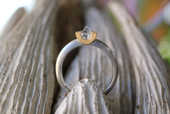 ラフダイヤモンド（原石）指輪 1枚目の画像