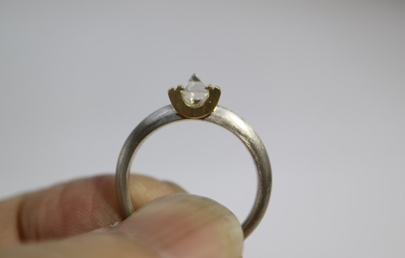 ラフダイヤモンド（原石）指輪 7枚目の画像