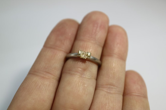 ラフダイヤモンド（原石）指輪 8枚目の画像