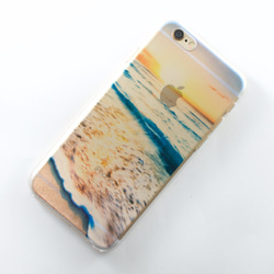 iPhone6 6s スマホケース プリントスマホカバー 朝焼け海 2枚目の画像
