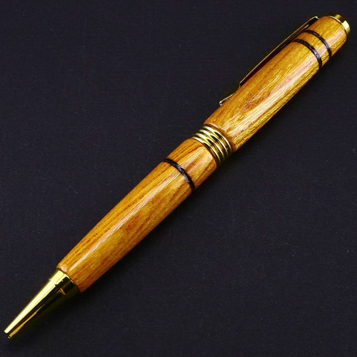 PB14 ケヤキのボールペン・焼線入（B） (名入れ可） ペン・筆記用具