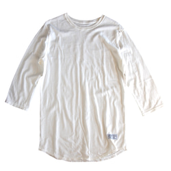 オーガニックコットン タンギス綿100％　3/4 SLEEVE T 1枚目の画像