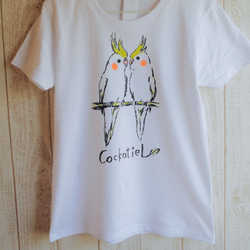 オカメインコの Tシャツ ＊再販＊ 2枚目の画像