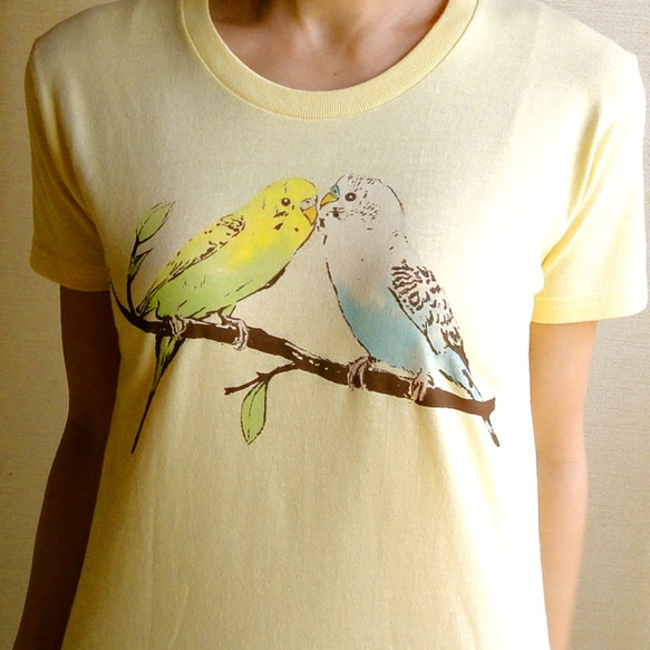 セキセイインコ Tシャツ 1枚目の画像