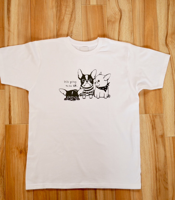 手繪法國鬥牛犬T卹 第5張的照片